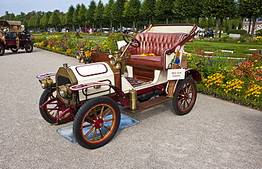 Le Zebre A4, built in 1909, Classic-Gala, Concours d'Elegance in the Baroque castle gardens, Schwetzingen, Baden-Wuerttemberg, Germany, Europe