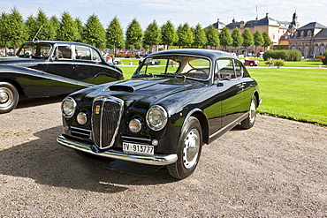 Lancia Aurelia B20, built in 1956, Italy, Classic-Gala, Concours d'Elegance in the Baroque castle gardens, Schwetzingen, Baden-Wuerttemberg, Germany, Europe