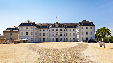 Schloss Engers, office of the state music foundation Villa Musica, Engers district, Neuwied, Rhineland-Palatinate, Germany, Europe