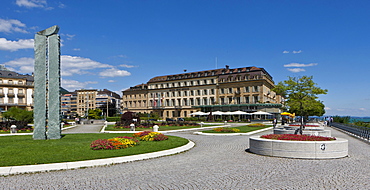 Hotel Beau Rivage, Quai Philippe Godet, Neuchatel, Lake Neuchatel, Switzerland, Europe