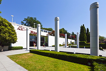 The Olympic Museum, opened in 1993 on the initiative of Juan Antonio Samaranch, Lausanne, Canton of Vaud, Lake Geneva, Switzerland, Europe