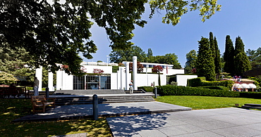 The Olympic Museum, opened in 1993 on the initiative of Juan Antonio Samaranch, Lausanne, Canton of Vaud, Lake Geneva, Switzerland, Europe