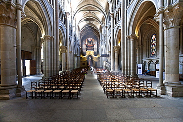 The Cathedral of Notre-Dame, former episcopal church of the diocese of Lausanne, now main Protestant church of the city of Lausanne, Canton Vaud, Lake Geneva, Switzerland, Europe