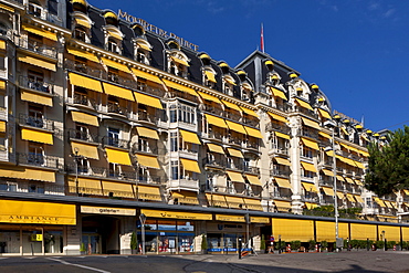 Hotel Montreux Palace, a first class hotel, Montreux, Vevey, Lake Geneva, canton of Vaud, Switzerland, Europe