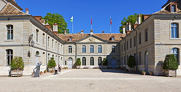 Castle of Prangins, Baroque castle, Prangins, canton of Vaud, Switzerland, Europe