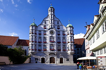 Town hall, Memmingen, Lower Allgaeu, Allgaeu, Swabia, Bavaria, Germany, Europe