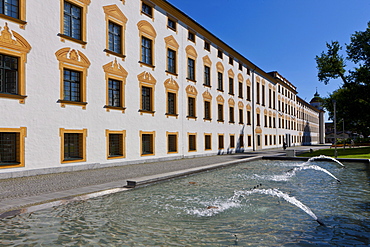 Fuerststift Kempten with the District Court, Residence of the Prince Abbot of Kempten, a former Benedictine abbey of the Diocese of Augsburg, Residenz Square, Kempten, Lower Allgaeu, Allgaeu, Swabia, Bavaria, Germany, Europe