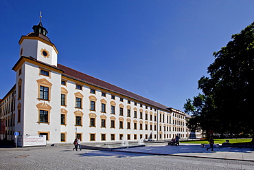 Fuerststift Kempten with the District Court, Residence of the Prince Abbot of Kempten, a former Benedictine abbey of the Diocese of Augsburg, Residenz Square, Kempten, Lower Allgaeu, Allgaeu, Swabia, Bavaria, Germany, Europe