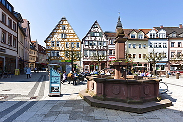 Marketplace, Tauberbischofsheim, Baden-Wuerttemberg, Germany, Europe