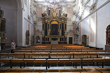 Cathedral of St. Kilian or Wuerzburg Cathedral, Wuerzburg diocese, Kardinal-Doepfner-Platz square, Wuerzburg, Bavaria, Germany, Europe