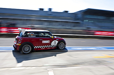 Race of the Mini Coopers, Mini Challenge at the Oldtimer Grand Prix 2010, a classic car race, Nuerburgring race track, Rhineland-Palatinate, Germany, Europe