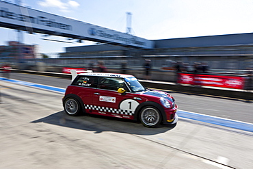 Race of the Mini Coopers, Mini Challenge at the Oldtimer Grand Prix 2010, a classic car race, Nuerburgring race track, Rhineland-Palatinate, Germany, Europe