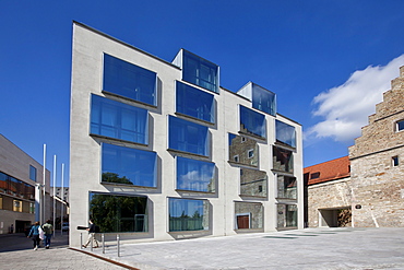 Modern office building in the historic district of Schweinfurt, Lower Franconia, Bavaria, Germany, Europe