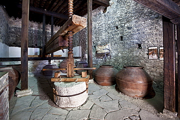 Old wine press, Omodos, Troodos Mountains, Central Cyprus