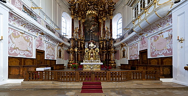 Schutzengelkirche, Guardian Angel Church, Residenzplatz square, Eichstaett, Altmuehltal valley, Upper Bavaria, Bavaria, Germany, Europe