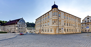 Residenzplatz square, Eichstaett, Altmuehltal valley, Upper Bavaria, Bavaria, Germany, Europe