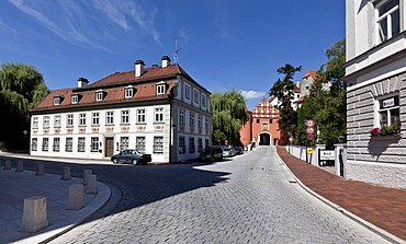 Oberes Tor gate, historic district, Neuburg an der Donau, Bavaria, Germany, Europe