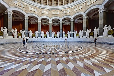 Victory goddesses by Ludwig Schwanthaler, Befreiungshalle Hall of Liberation at Kelheim, Lower Bavaria, Bavaria, Germany, Europe