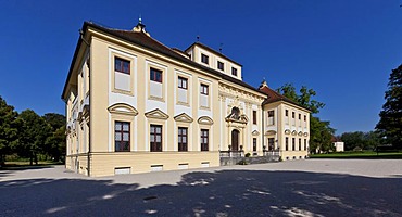 Schloss Lustheim castle and castle gardens in the Schloss Schleissheim castle complex, Munich, Bavaria, Germany, Europe