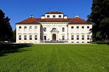 Schloss Lustheim castle and castle gardens in the Schloss Schleissheim castle complex, Munich, Bavaria, Germany, Europe