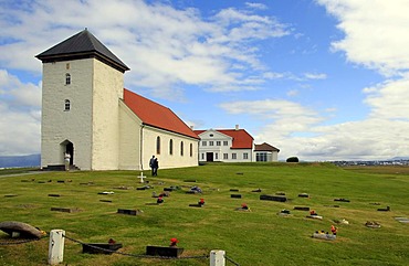 Bessastadir building, the official residence of the president of Iceland, Iceland, Europe