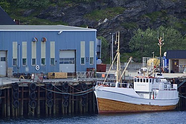 Fishing boat, Vestvaering, in the port of Bodo, Norway, Scandinavia, Europe