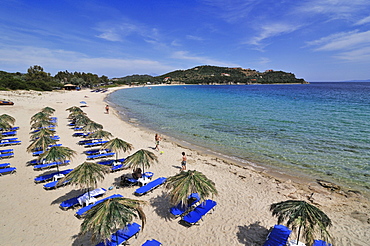 Beach on Ammouliani Island, Donkey Island, Ouranopoli, Halkidiki, Greece, Europe