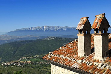 Roccacalascio Hotel, Gran Sasso National Park, Abruzzo, Italy, Europe