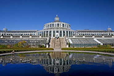 The Palm House in the Botanical Garden in Copenhagen, Denmark, Europe