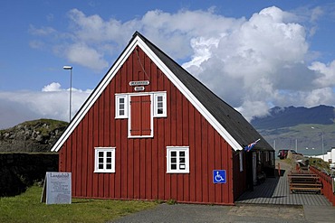 Langabu?, a historic longhouse, Djupivogur, Iceland, Europe