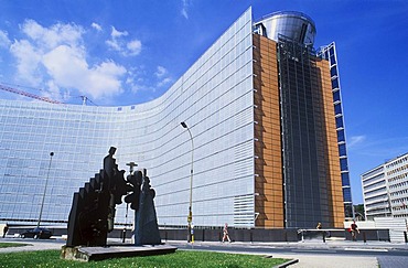 Berlaymont building, housing the headquarters of the European Commission, Euro-City, Brussels, Belgium, Europe