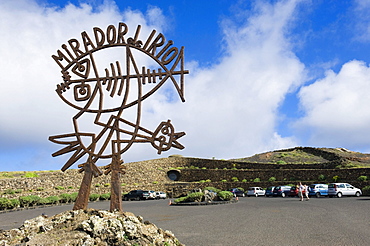 Sculpture at the Mirador del Rio, built by the artist Cesar Manrique, Lanzarote, Canary Islands, Spain, Europe