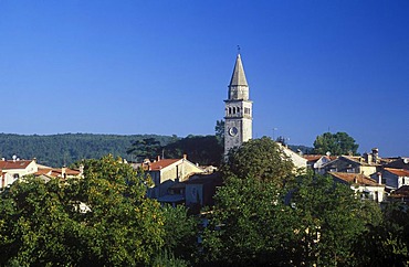 View on the mountain village Pazin, Istria, Croatia, Europe