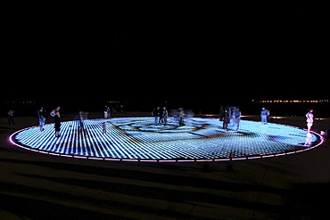 Night, The Greeting to the Sun, Zadar, Croatia, Europe