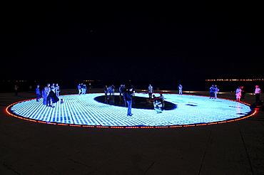 Night, The Greeting to the Sun, Zadar, Croatia, Europe