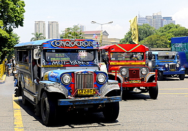 Jeepney Taxi in Manila, Philippines, Southeast Asia