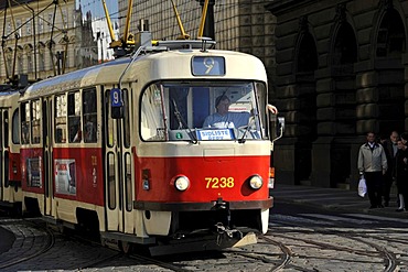 Tram, Prague, Bohemia, Czech Republic, Europe