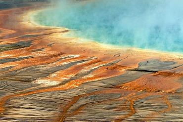 Grand Prismatic Spring, Midway Geyser Basin, Yellowstone National Park, Wyoming, USA, North America