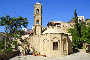 Greek Orthodox church, village square, Tochni village, Southern Cyprus, Republic of Cyprus, the Mediterranean, Europe