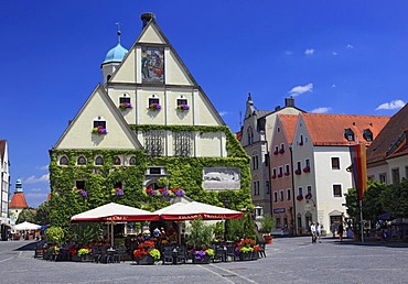 Old Town Hall in the historic town centre of Weiden, Upper Palatinate, Bavaria, Germany, Europe