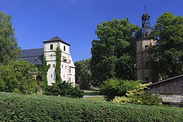 Kloster Maria Bildhausen abbey at Muennerstadt, Landkreis Bad Kissingen district, Lower Franconia, Bavaria, Germany, Europe