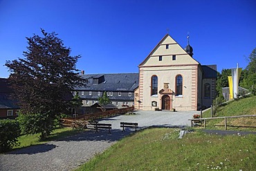 Kloster Kreuzberg Franciscan monastery, Bischofsheim, Landkreis Rhoen-Grabfeld district, Lower Franconia, Bavaria, Germany, Europe