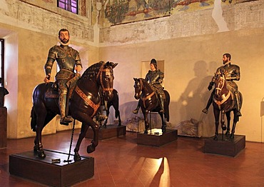 Statues in the museum of the Palazzo Ducale in Sabbioneta, UNESCO World Heritage Site, Lombardy, Italy, Europe