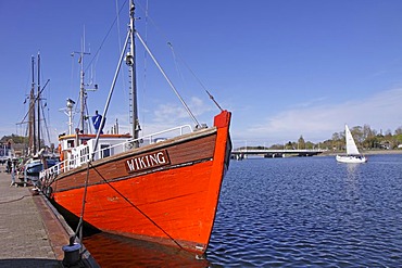 Boat, port, Kappeln, Schlei Inlet, Schleswig-Holstein, Germany, Europe