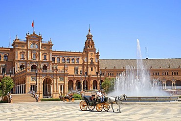 Plaza de Espana, Sevilla, Andalucia, Andalusia, Southern Spain, Europe