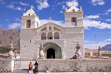 Church at Maca, near Colca Canyon, Peru, South America