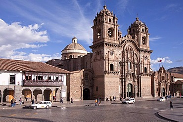 Iglesia de la Compania de Jesus church, Plaza Mayor, Cuzco, Cusco, Peru, South America