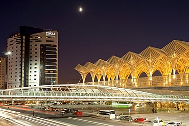 Tivoli Hotel and Gare do Oriente, Oriente Railway Station, Lisbon, Portugal, Europe