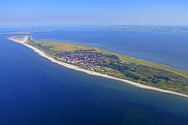 Aerial view, Wangerooge, East Frisian Island, East Frisia, Lower Saxony, Germany, Europe