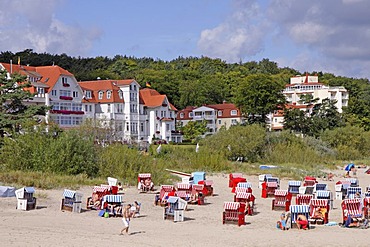 Beach of Bansin, Usedom island, Baltic Sea, Mecklenburg-Western Pomerania, Germany, Europe